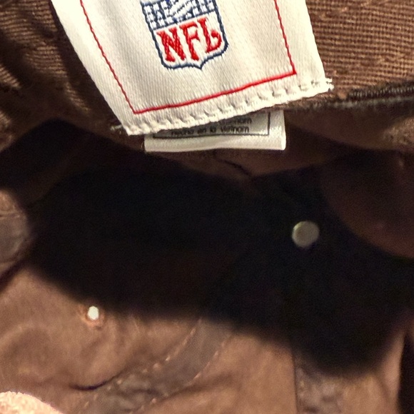 Vintage NFL Green Bay Packers Brown and Pink plaid Hat - Picture 4 of 5